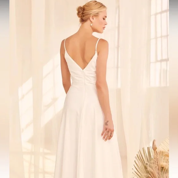 Lulus Choose Your Love White Surplice Sleeveless Maxi Dress - Picture 3 of 7